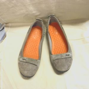 pr mushroom brown suede "Privo" slip on shoes